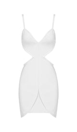 BANDAGE BACKLESS MINI DRESS Dresses styleofcb XS WHITE 