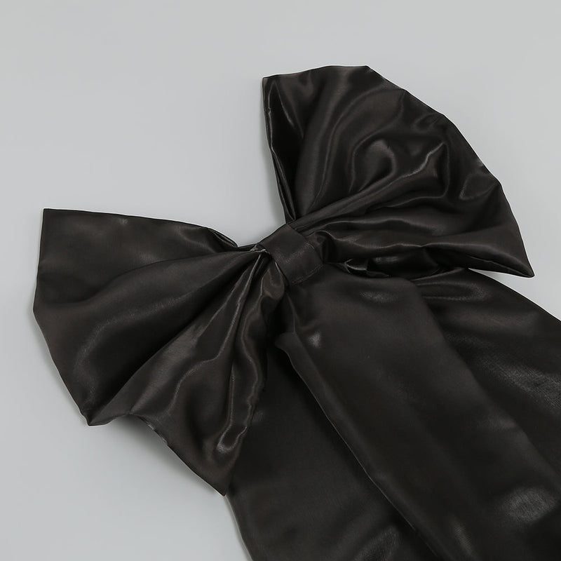 DETACHABLE BOWKNOT MINI DRESS IN BLACK Dresses styleofcb 