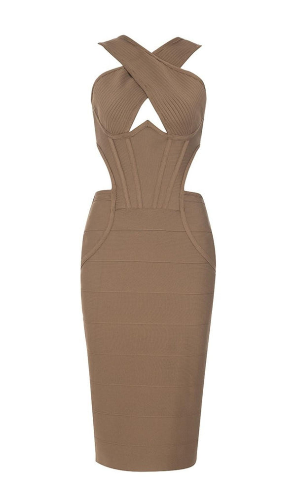 CUT OUT BODYCON MIDI DRESS Dresses styleofcb 