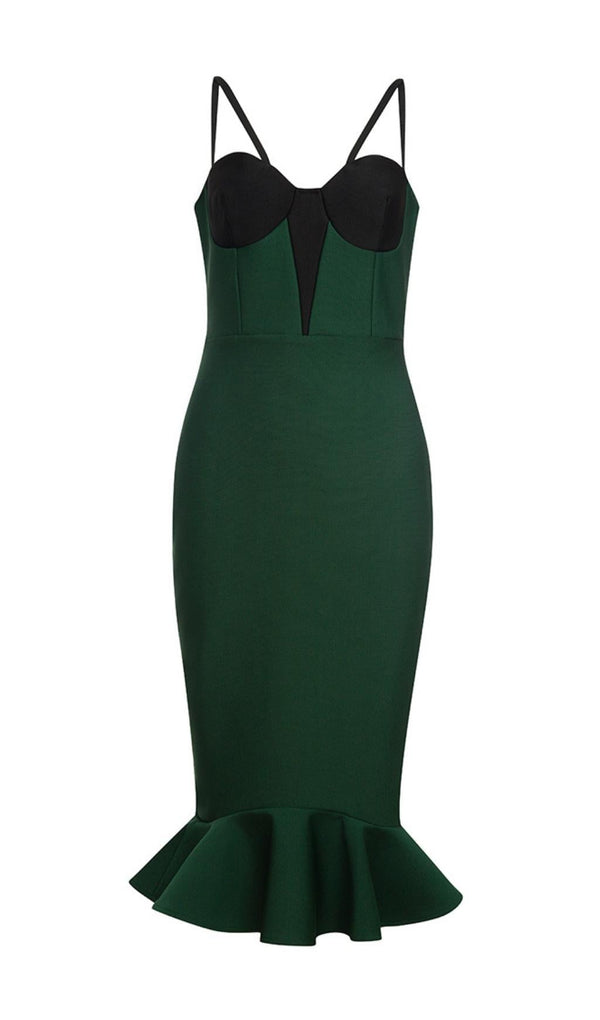 BANDAGE MAXI DRESS IN GREEN Dresses styleofcb 