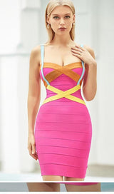 BANDAGE MIDI DRESS IN PINK Dresses styleofcb 