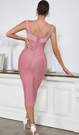 BANDAGE MIDI DRESS IN PINK Dresses styleofcb 