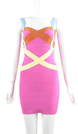 BANDAGE MIDI DRESS IN PINK Dresses styleofcb 