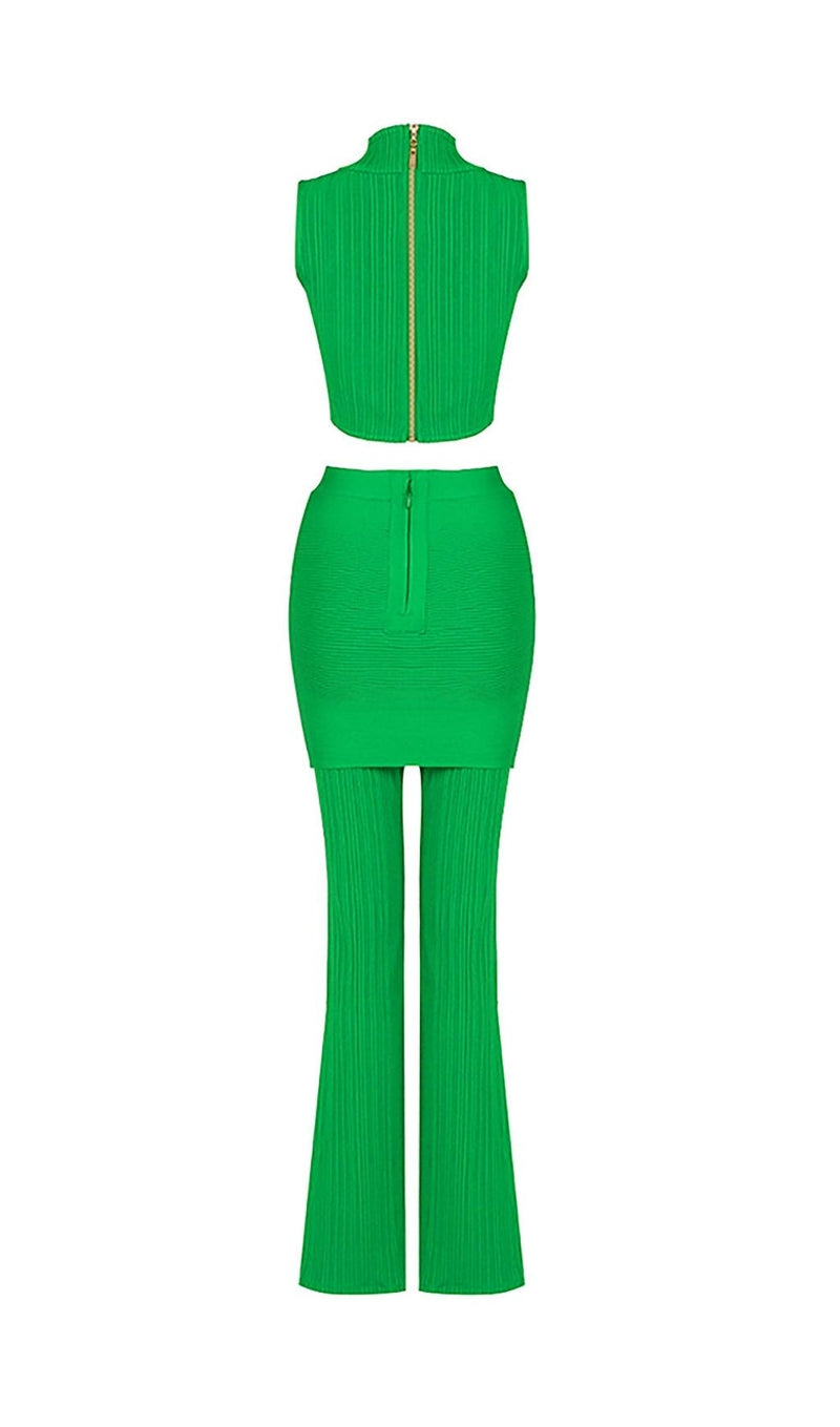 BANDAGE TWO PIECE SET IN GREEN Clothing styleofcb 
