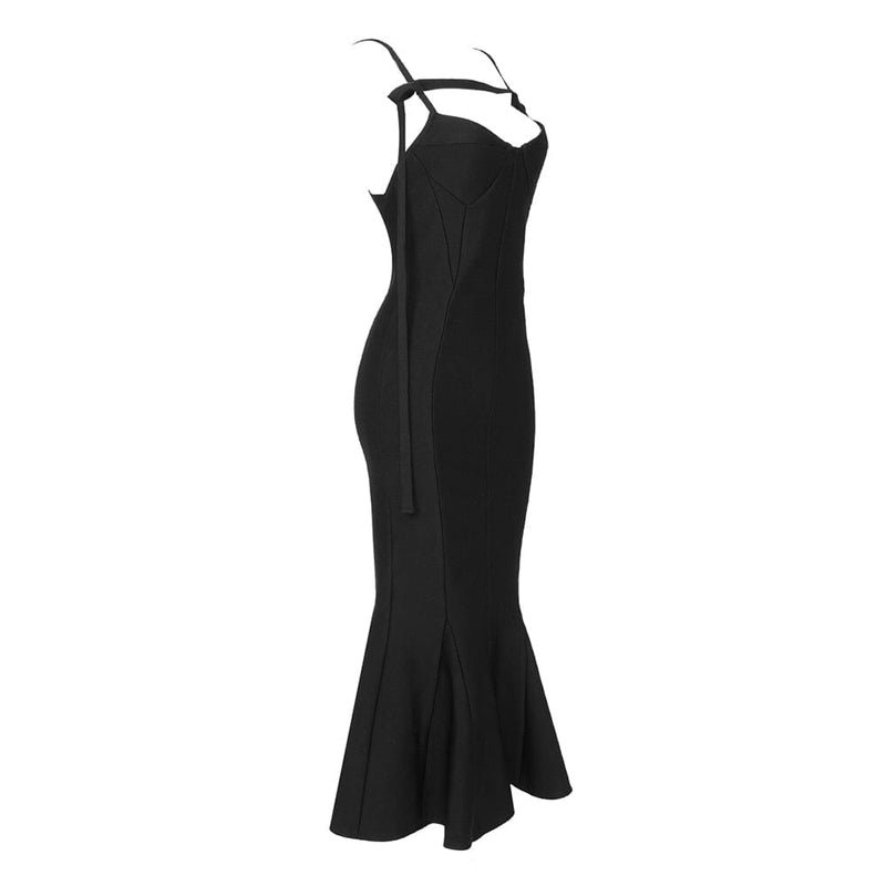 STRAPLESS STRAPY SLIM MAXI DRESS IN BLACK Dresses styleofcb 