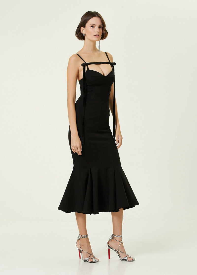 STRAPLESS STRAPY SLIM MAXI DRESS IN BLACK Dresses styleofcb 
