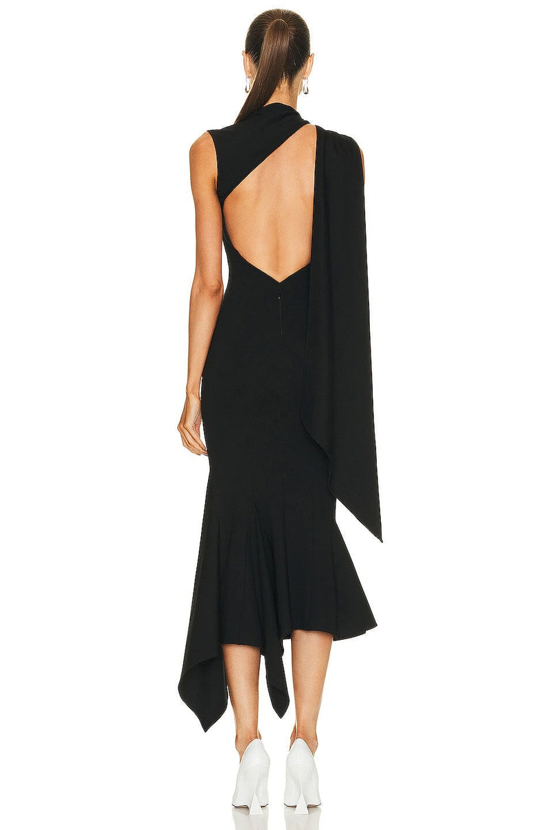 BACKLESS CUT OUT CORSET DRESS IN BLACK DRESS styleofcb 