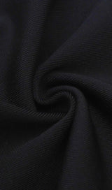 BLACK PLUNGE CRYSTAL BOW BANDAGE MINI DRESS Dresses styleofcb 