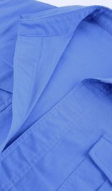 BRAWSTRING WAIST SHORT SHIRT IN BLUE styleofcb 