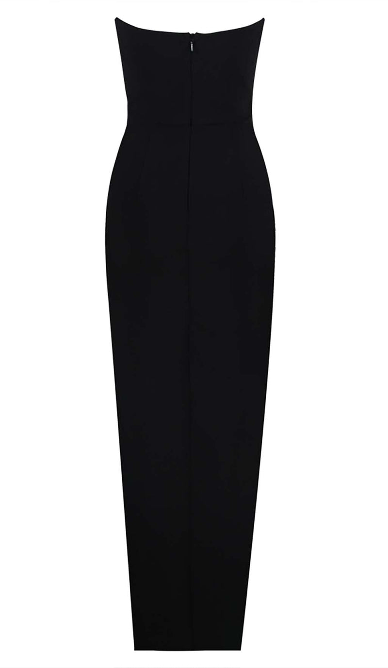 CUT-OUT BODYCON MAXI DRESS IN BLACK DRESS STYLE OF CB 