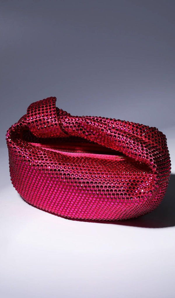 EMBELLISHED TOTE BAG IN HOT PINK Bags Oh CICI 