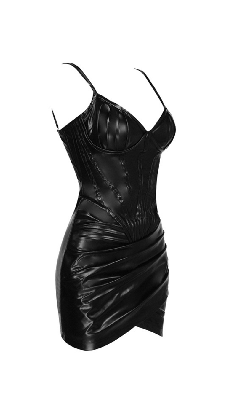 Corset Leather Sling Dress styleofcb 
