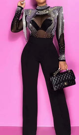 DIAMOND TASSEL TWO PIECE SET IN BLACK DRESS sis label 