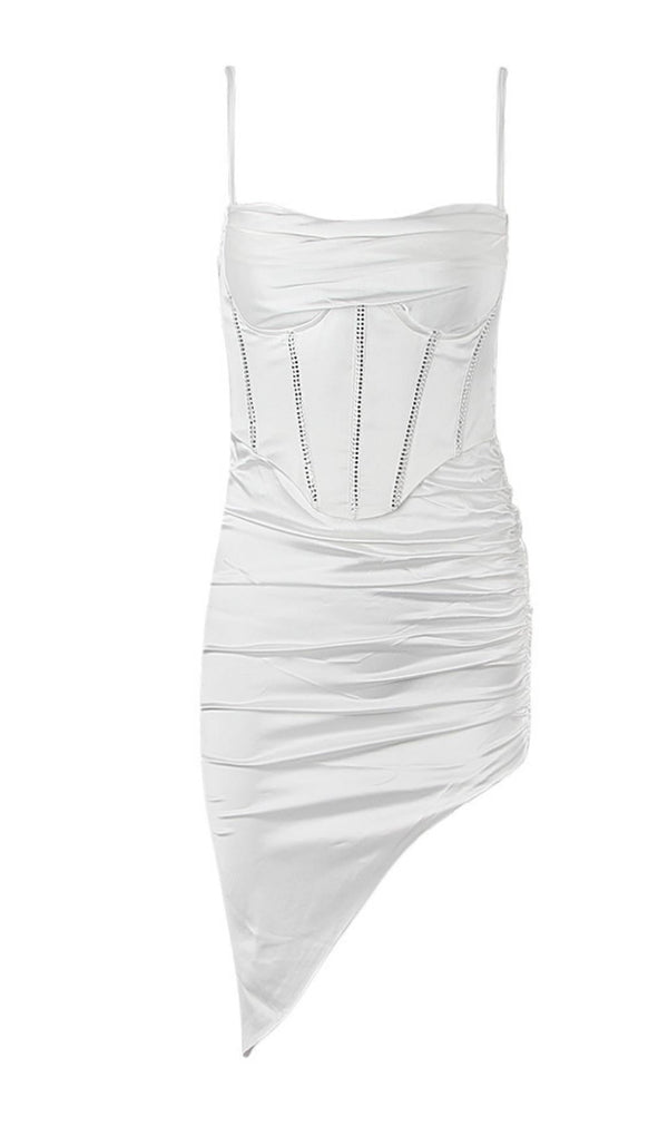 FISHBONE MIDI DRESS IN WHITE Dresses styleofcb XS WHITE 