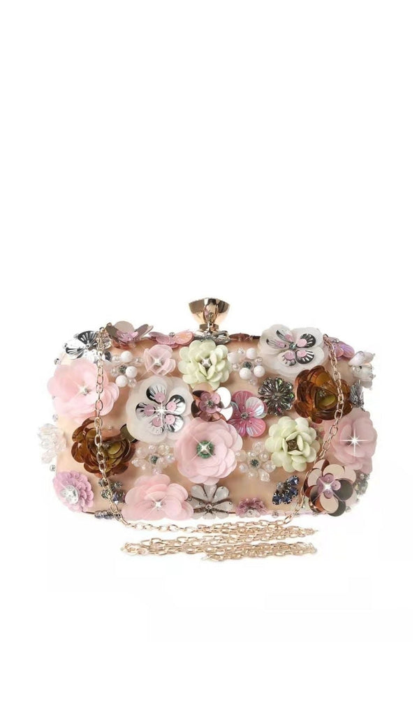 FLORAL ENBROIDERY CLUTCH - PINK styleofcb PINK 