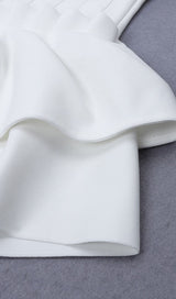 FRILLY BANDAGE MINI DRESS IN WHITE Dresses styleofcb 