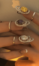 Gemstone fingertip ring styleofcb 