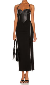 HALTER MAXI DRESS IN BLACK Dresses styleofcb 
