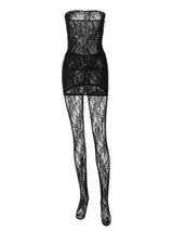 STRAPLESS LACE MINI DRESS IN BLACK Dresses sis label 