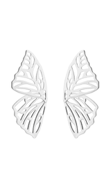 Hollow butterfly alloy earrings styleofcb SILVER 