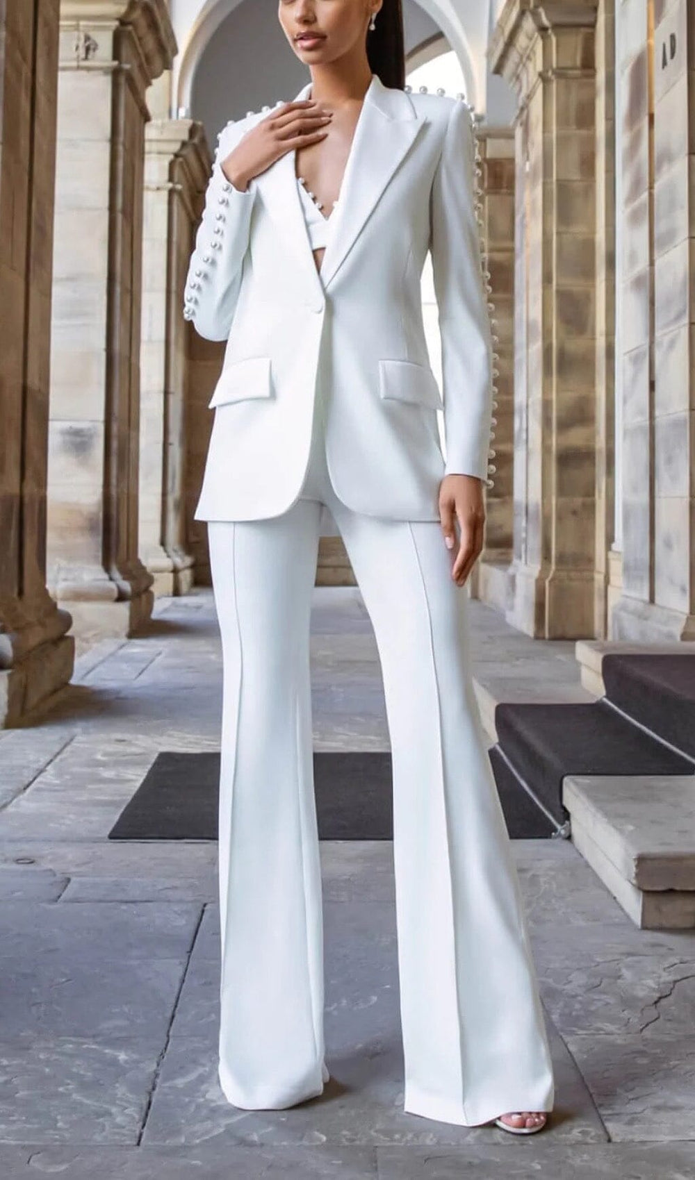 White women's fashion suits