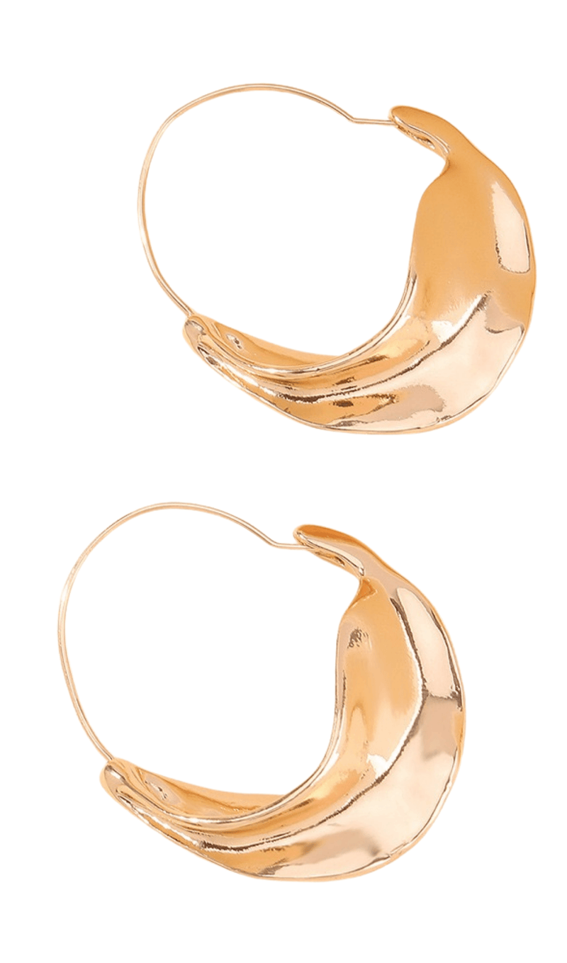 Irregular leaf earrings