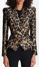 LEOPARD BREAST JACQUARD JACKET DRESS STYLE OF CB 