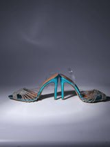 CRYSTAL EMBELLISHED SANDALS IN BLUE Shoes styleofcb 