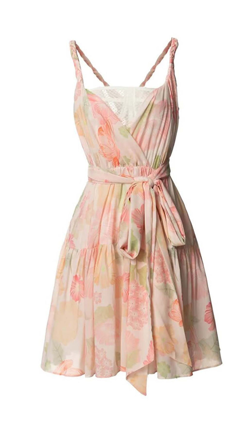 MIAMI FLORAL MINI DRESS IN PINK DRESS STYLE OF CB 