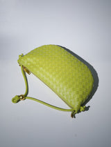 MIDGE WOVEN DRAWSTRING BAG IN GREEN Bags Oh CICI 