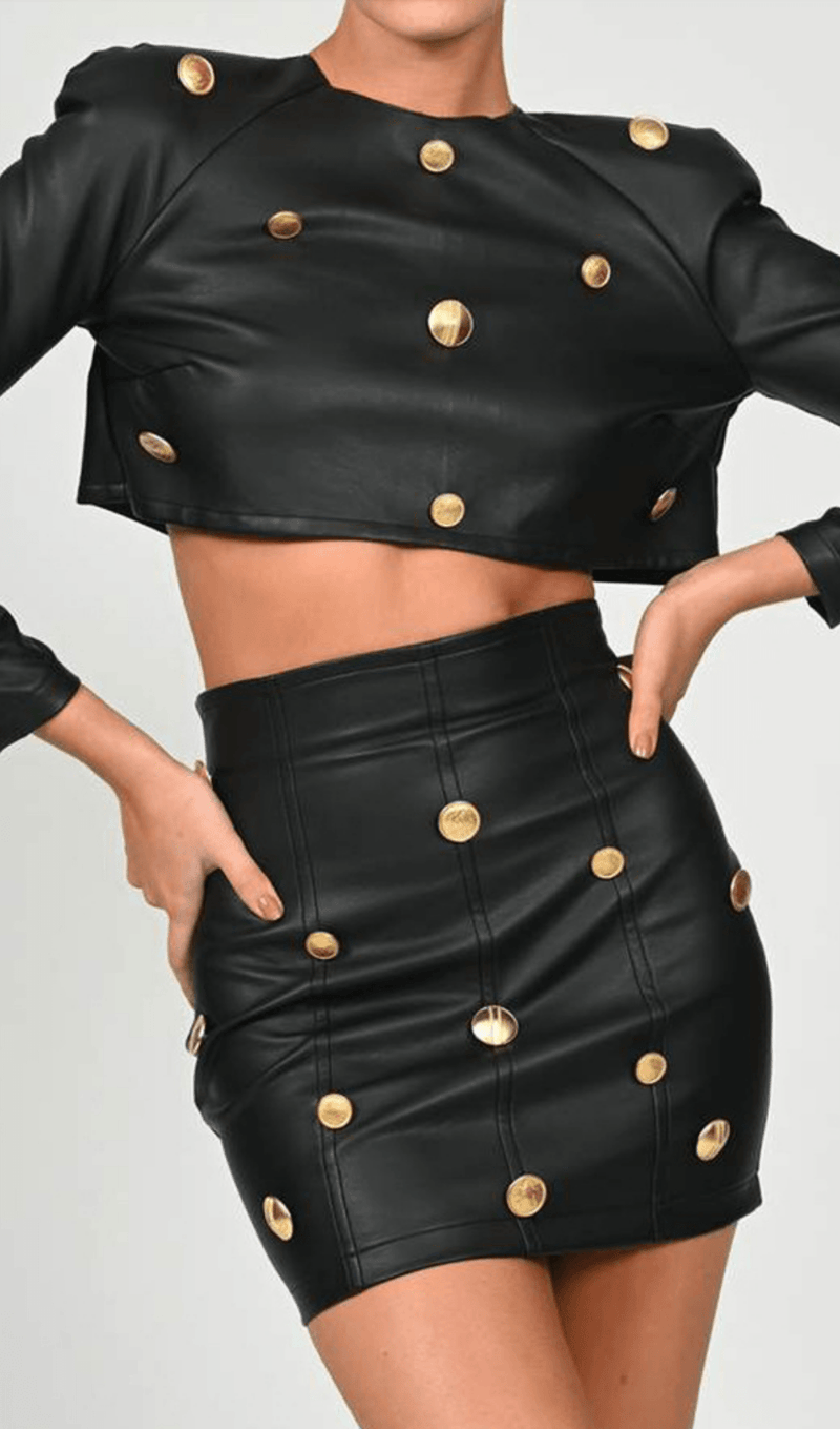 Navel leisure leather suit Dresses styleofcb 