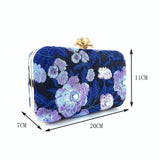 EMBROIDERED BEADING CLUTCH
