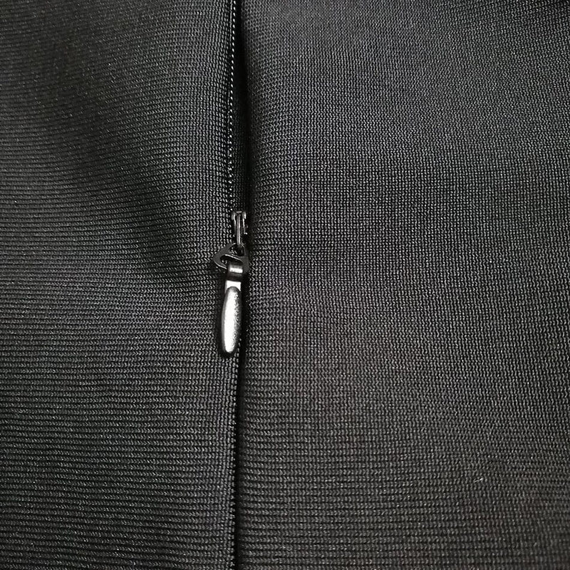 BANDAGE WITH DIAMONDS SEXY HALTER MINI DRESS IN BLACK styleofcb 