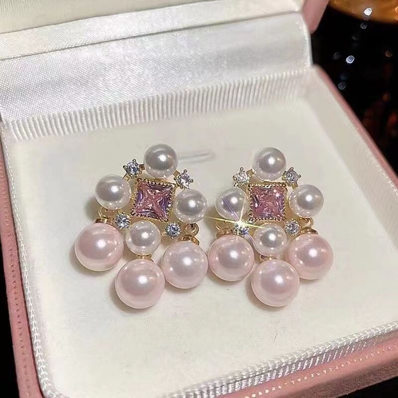 PINK PEARL EARRING Earrings blingmyfriend 