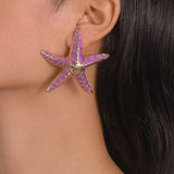 STARFISH EARRINGS IN PURPLE Earrings styleofcb 