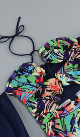 OFF SHOULDER FLOWY SLEEVES MAXI DRESS IN MULTI-COLOR DRESS STYLE OF CB 
