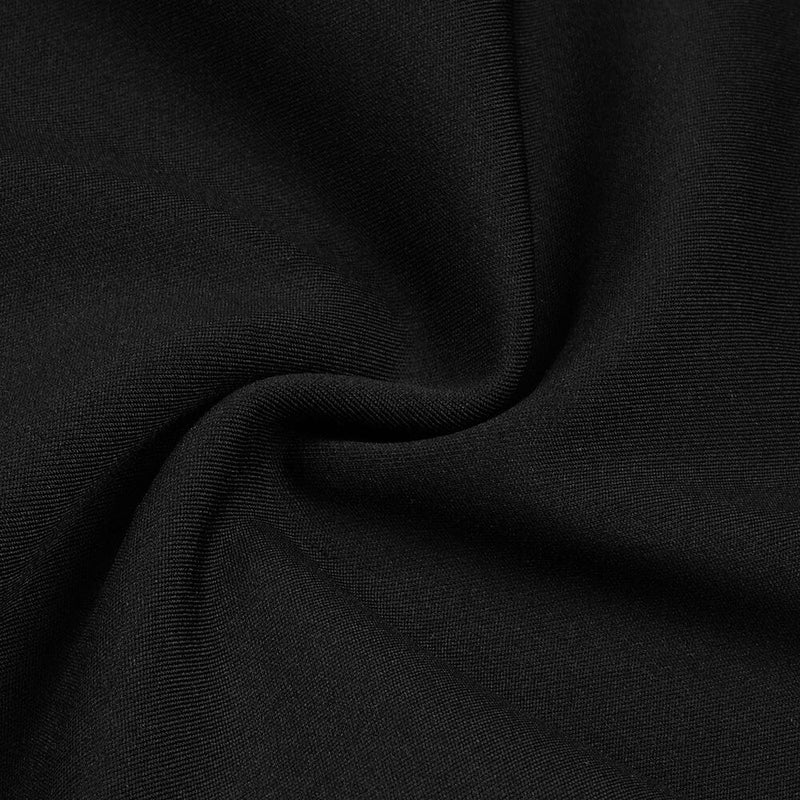 OFF SHOULDER BANDAGE MAXI DRESS IN BLACK DRESS styleofcb 