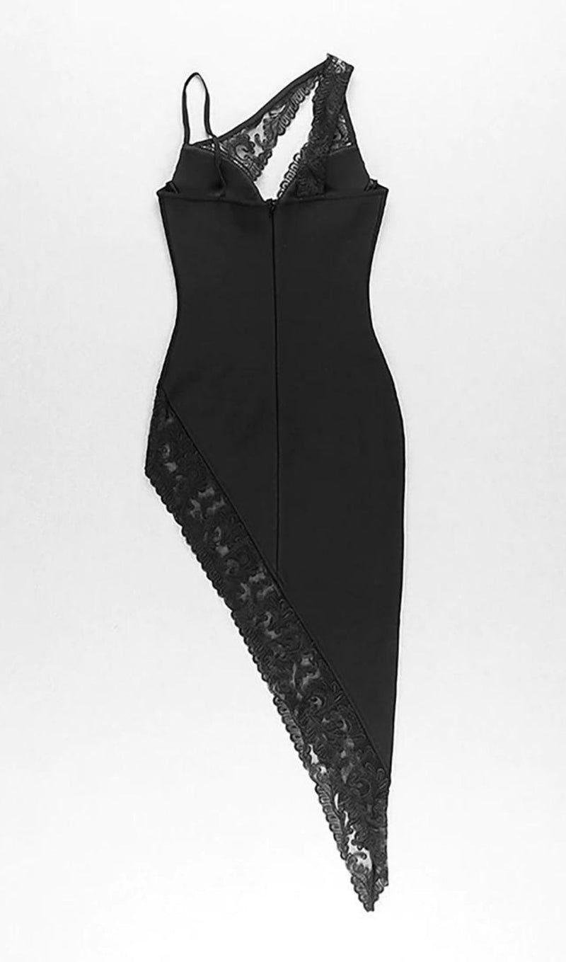 ONE SHOULDER BANDAGE DRESS IN BLACK Dresses styleofcb 