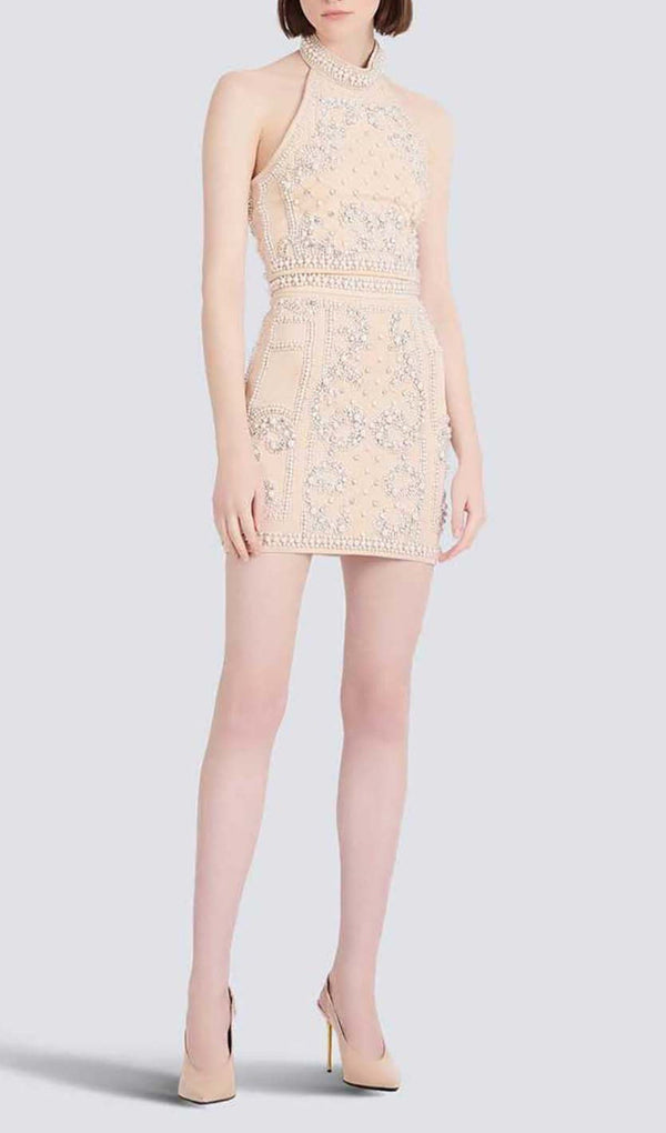PEARL EMBROIDERED TWO PIECE SET IN IVORY DRESS STYLE OF CB 