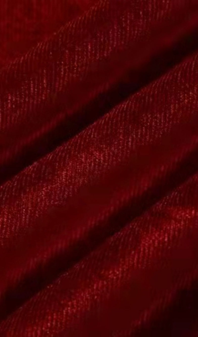 RED VELVET PLUNGE MINI DRESS Dresses styleofcb 