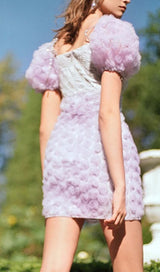 ROSE EMBELLISHED MINI DRESS IN LILAC DRESS STYLE OF CB 