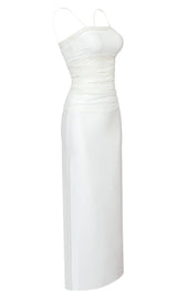 STRAPPY MESH MAXI DRESS IN WHITE DRESS styleofcb 