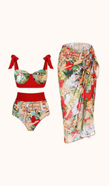 Rosemary Bikini Three Piece Set Swimwear styleofcb 
