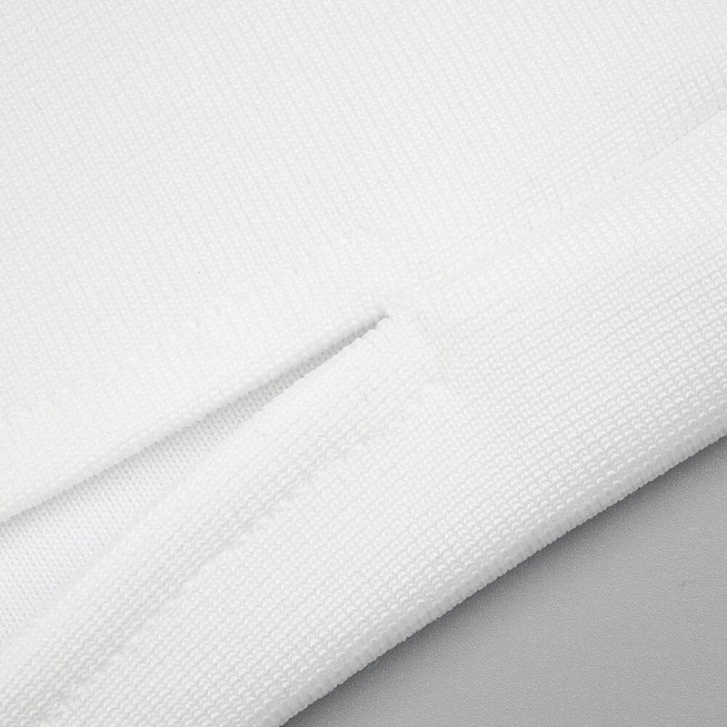 SCALLOPED MESH INSERT MAXI DRESS IN WHITE DRESS styleofcb 