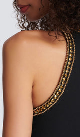 SEQUIN BANDAGE MINI DRESS IN BLACK DRESS STYLE OF CB 