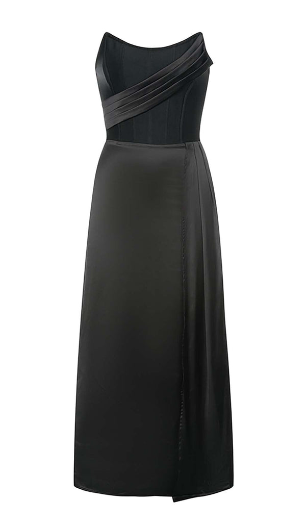 SLEEVELESS BANDAGE MIDI DRESS IN BLACK DRESS STYLE OF CB 