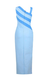 SLIT MINI DRESS IN BLUE Dresses styleofcb 