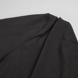 SLIT OPEN BOW BELTED MAXI DRESS IN BLACK DRESS sis label 