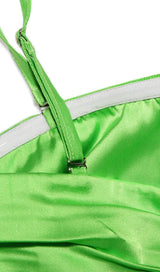 STRAPLESS MINII DRESS IN GREEN Dresses styleofcb 
