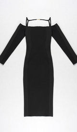 STRAPPY HOLLOW STRAPLESS BANDAGE MINI DRESS IN BLACK Dresses styleofcb 